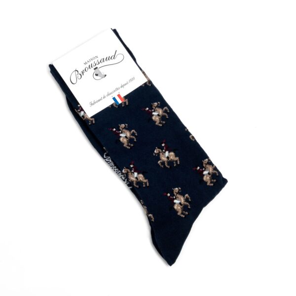 Chaussettes Cavalier Marine - BROUSSAUD – Image 2